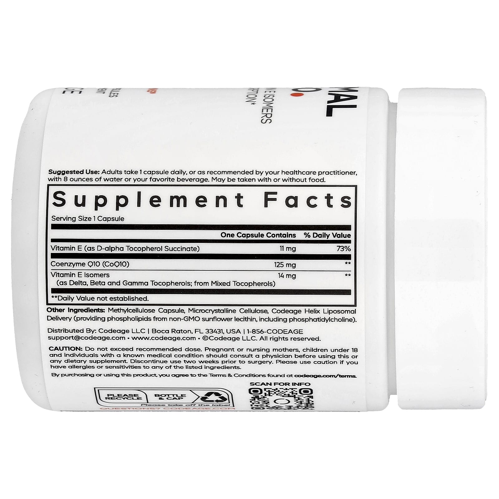 Codeage Liposomal CoQ10, Enhanced Absorption, 60 Capsules - Image 2