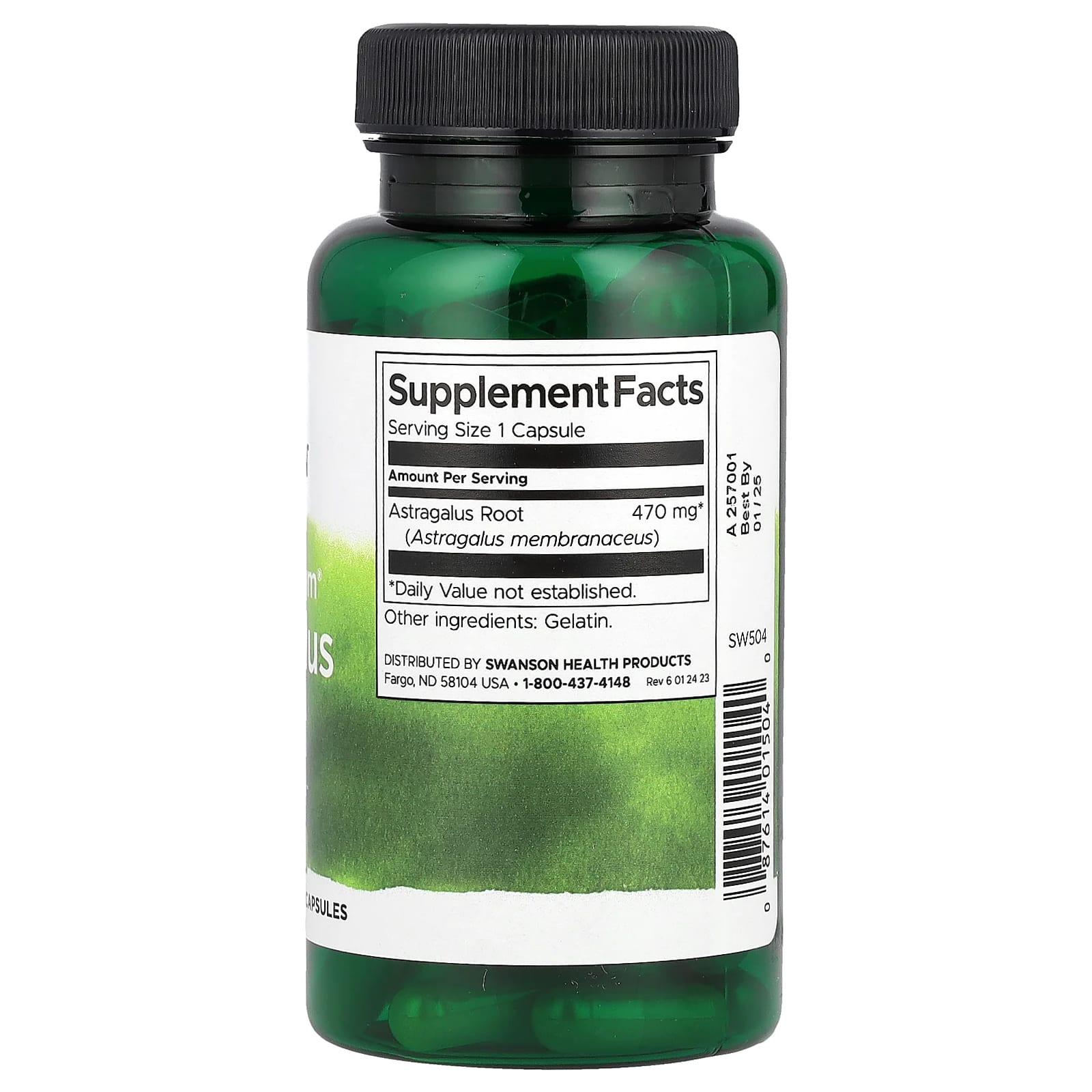 Swanson, Full Spectrum® Astragalus Root, 470 mg, 100 Capsules - Image 2