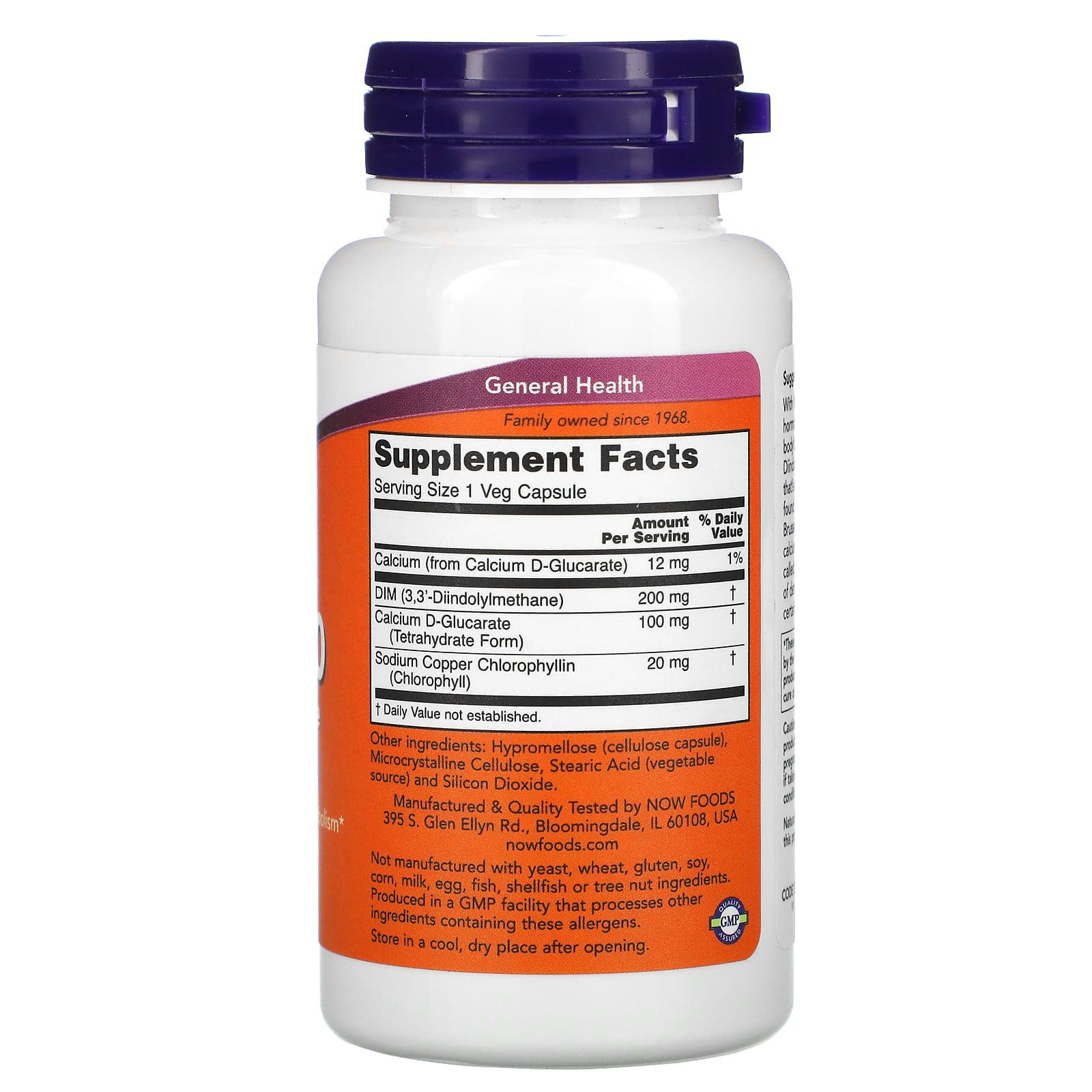 NOW Foods, DIM 200, 90 Veg Capsules - Image 2