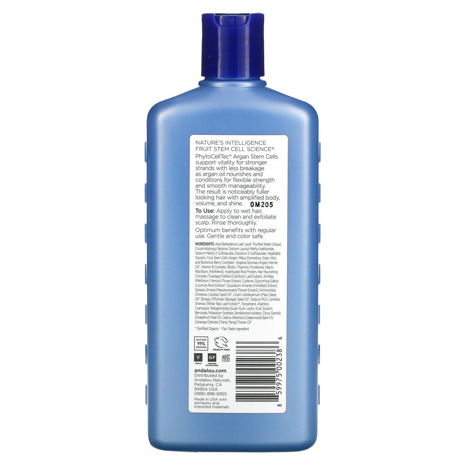Andalou Naturals - Argan Stem Cell Shampoo for Thinning Hair - Image 2
