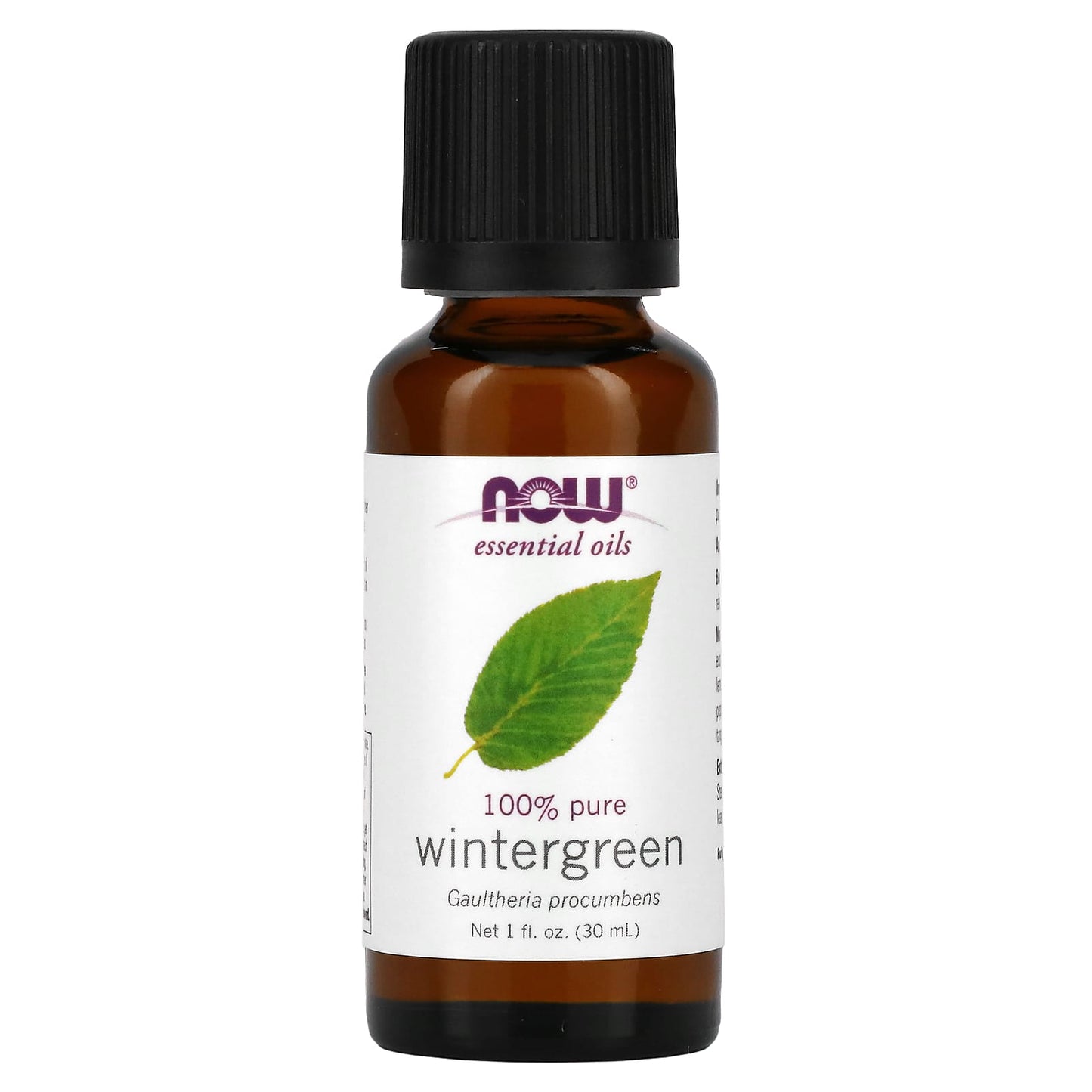 NOW Foods, Essential Oils, 100% Pure Wintergreen, 1 fl oz (30 ml) - Image 1