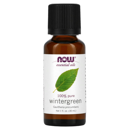 NOW Foods, Essential Oils, 100% Pure Wintergreen, 1 fl oz (30 ml) - Image 1