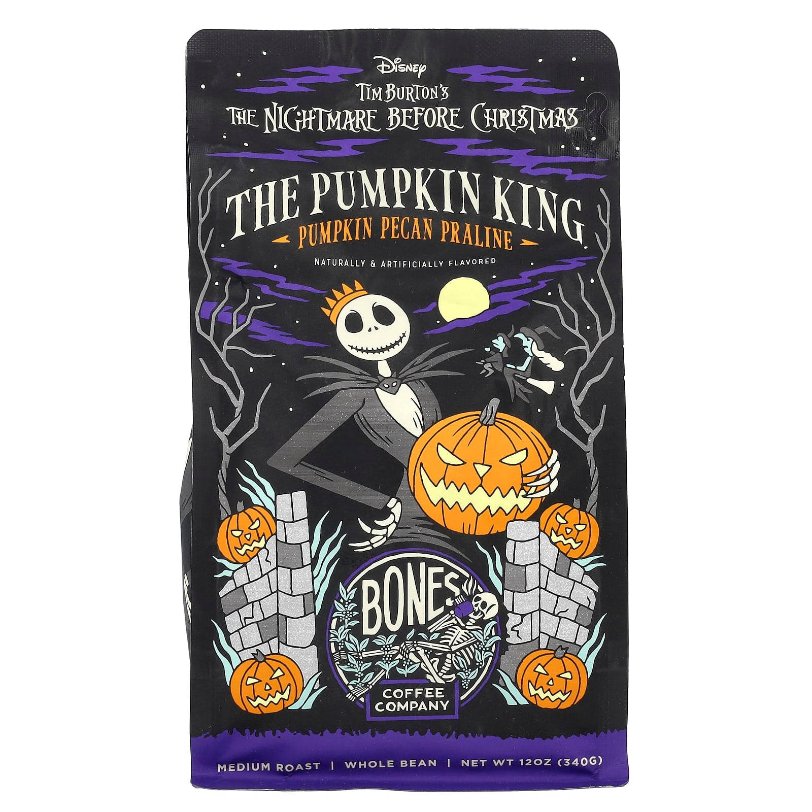 Bones Coffee Company - Pumpkin King, Medium Roast Whole Bean - Image 1