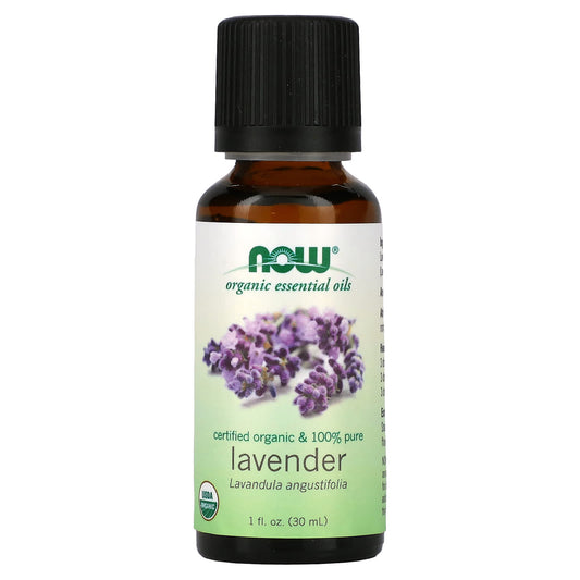 NOW Foods, Organic Essential Oils, Lavender, 1 fl oz (30 ml) - Image 1