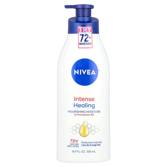 Nivea, Intense Healing, Moisture Body Lotion, Very Dry & Rough Skin, 16.9 fl oz (500 ml) - Image 1