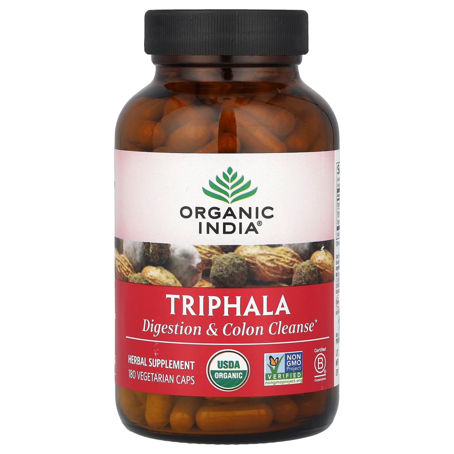 Organic India, Triphala, 180 Vegetarian Caps - Image 1