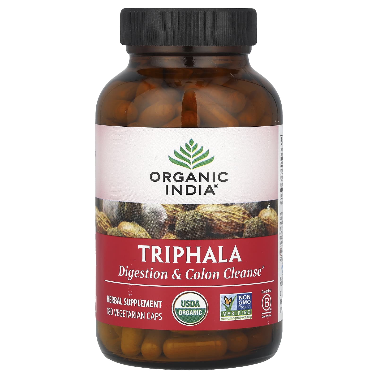 Organic India, Triphala, 180 Vegetarian Caps - Image 1