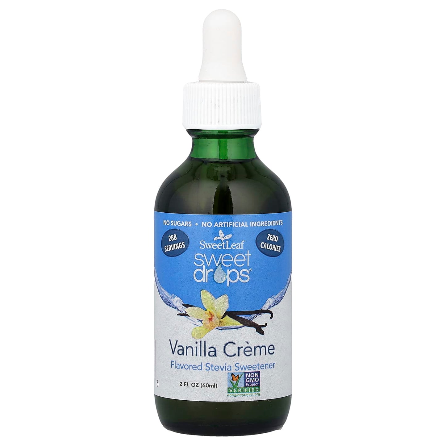 SweetLeaf Stevia, Sweet Drops, Vanilla Creme, 2 fl oz (60 ml) - Image 1