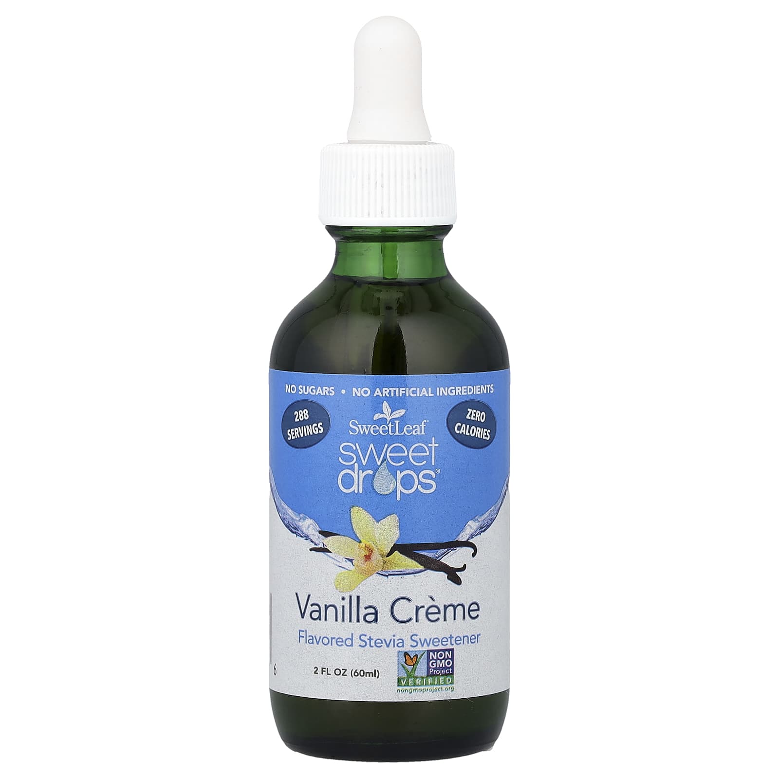 SweetLeaf Stevia, Sweet Drops, Vanilla Creme, 2 fl oz (60 ml) - Image 1