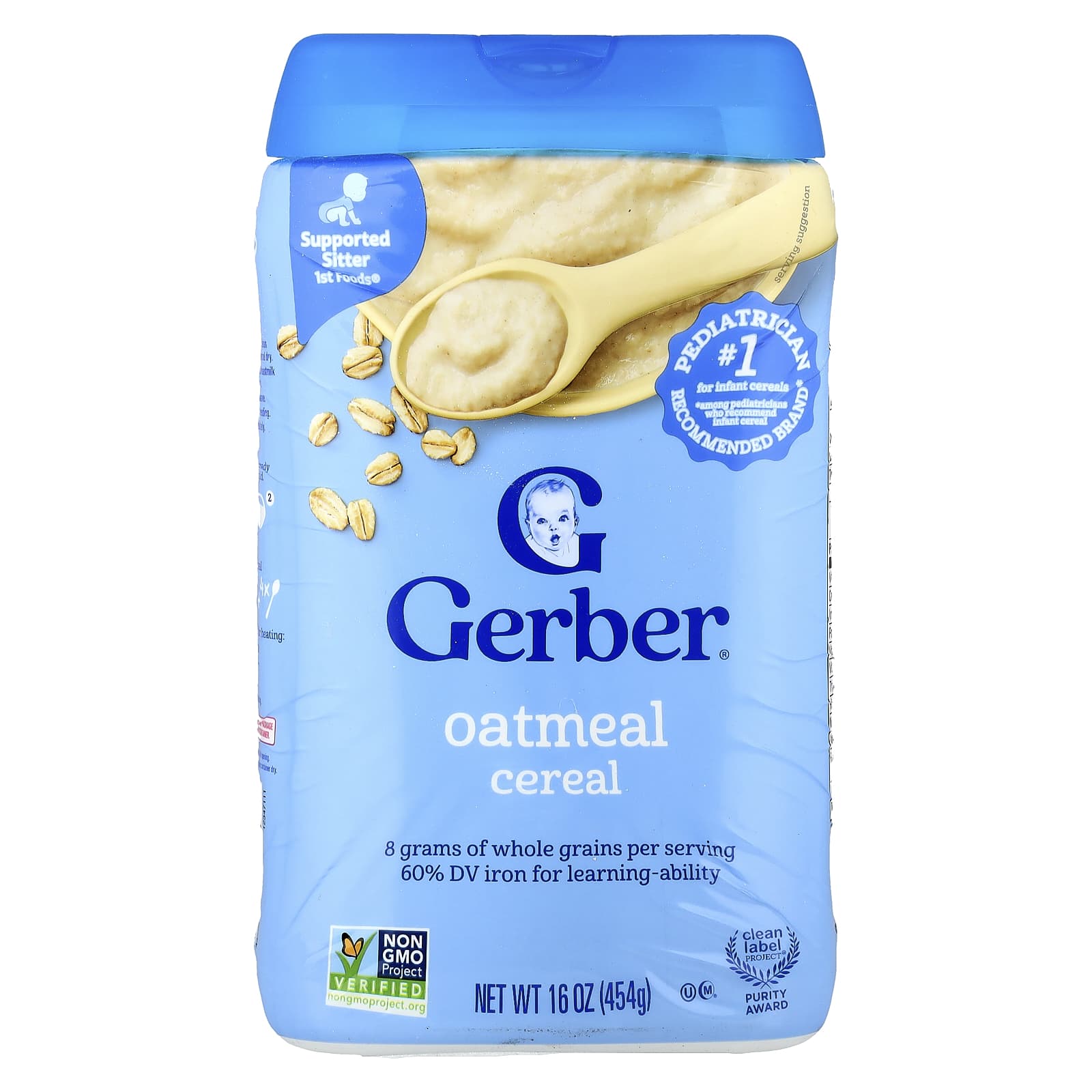 Gerber Oatmeal Cereal for Infants - 1st Foods, 16 oz (454g) - Image 1