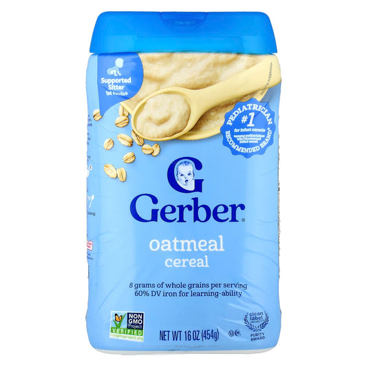 Gerber Oatmeal Cereal for Infants - 1st Foods, 16 oz (454g) - Image 1