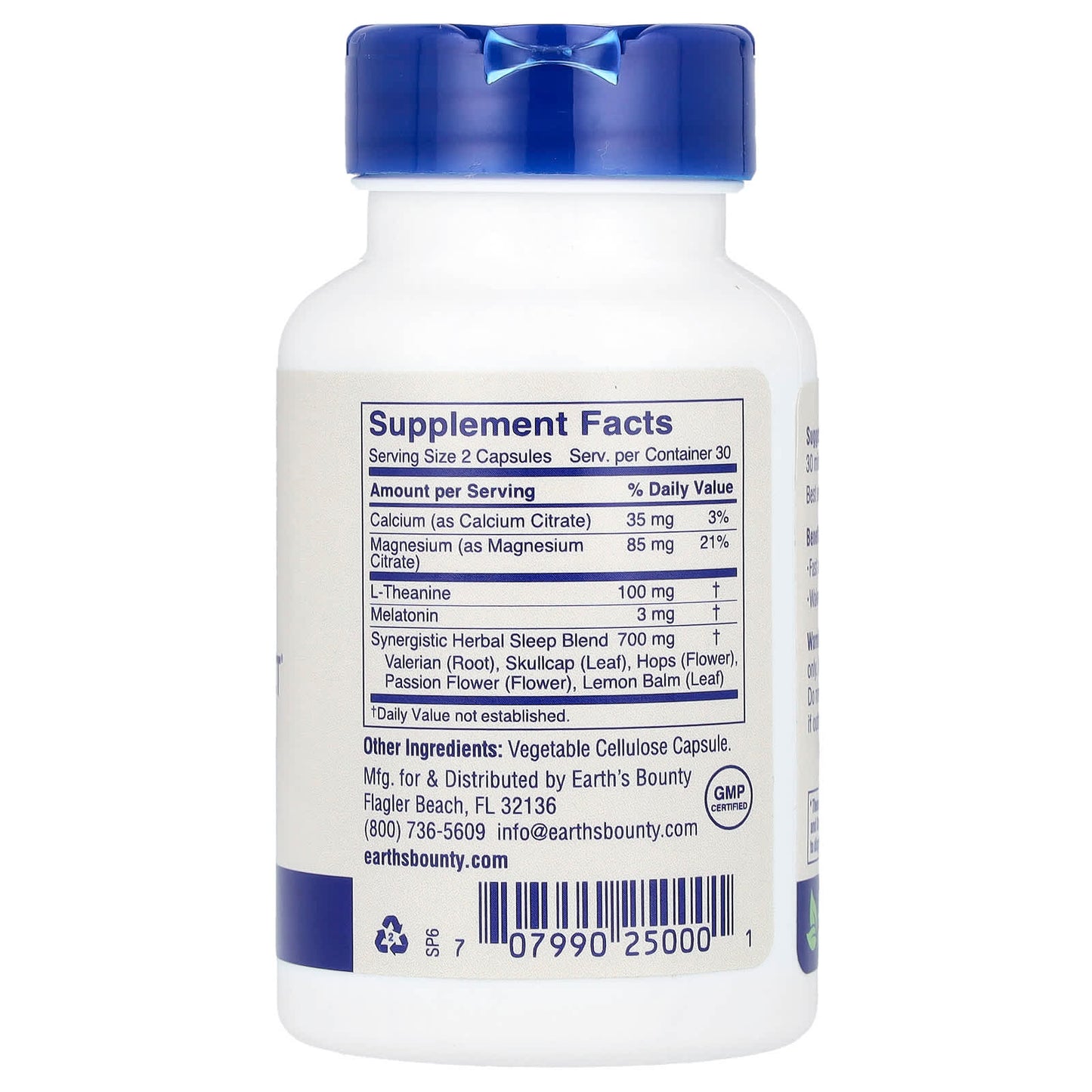 Natural Sleep Aid by Earth's Bounty, 60 Capsules - Image 2