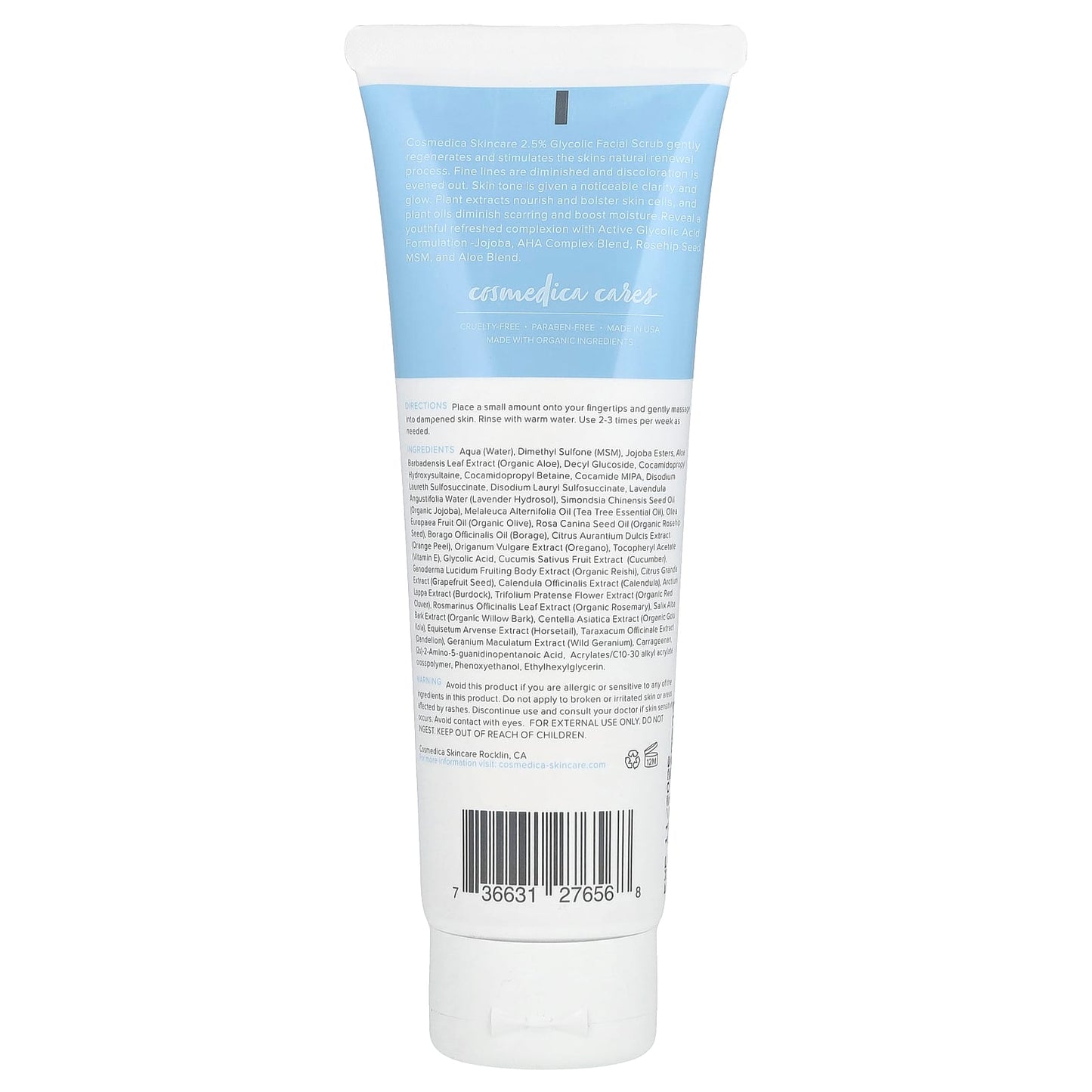 Revitalize Your Skin with Cosmedica 2.5% Glycolic Facial Scrub - Image 2