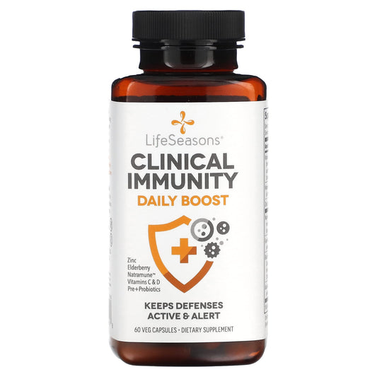 LifeSeasons, Clinical Immunity, Daily Boost, 60 Veg Capsules - Image 1