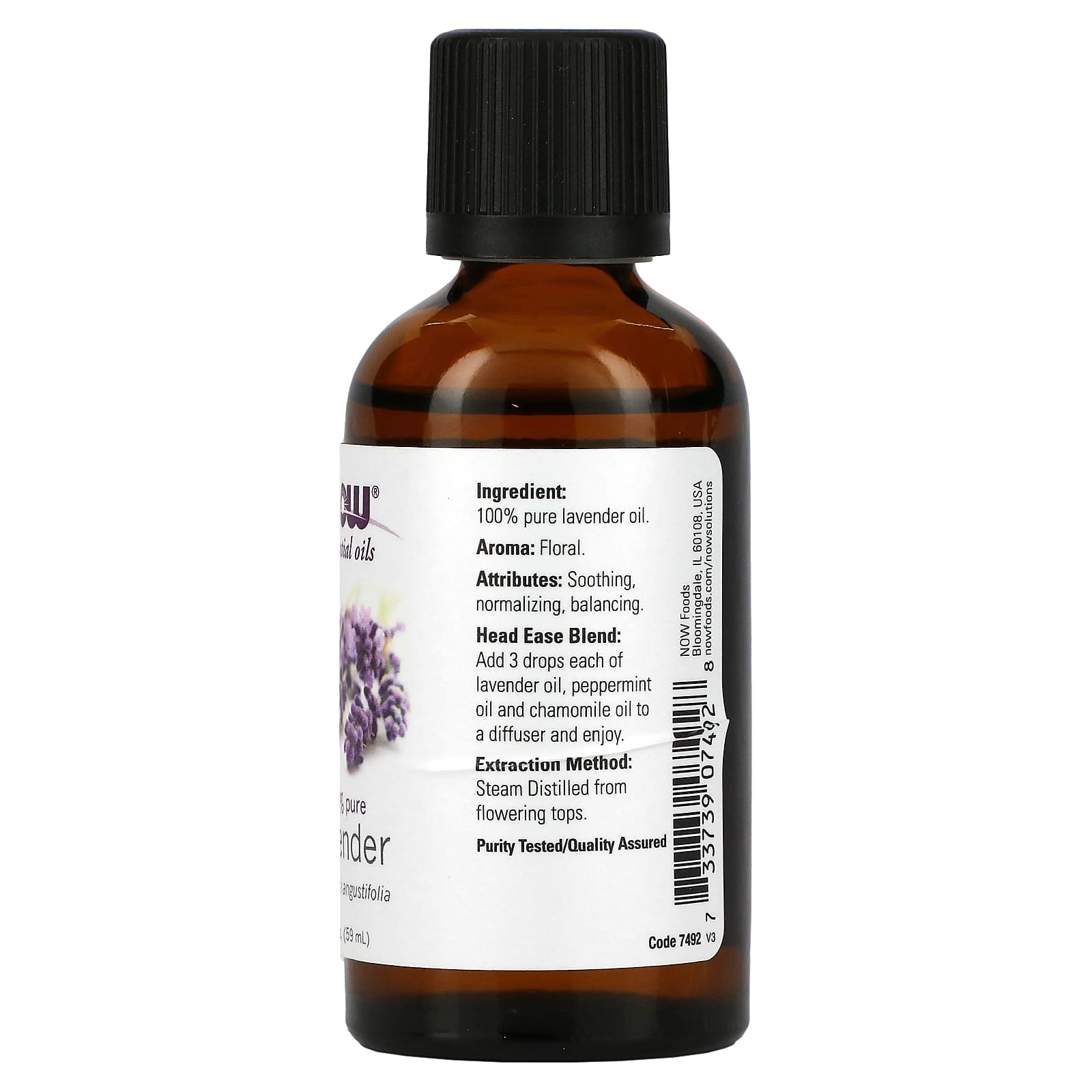 NOW Foods, Essential Oils, Lavender, 2 fl oz (59 ml) - Image 2