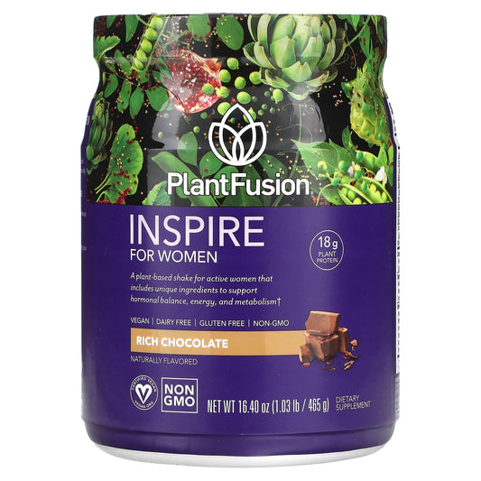 PlantFusion, Inspire for Women, Rich Chocolate, 16.40 oz (465 g) - Image 1