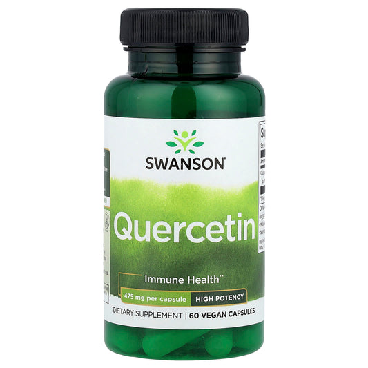 Swanson, Quercetin, High Potency, 475 mg, 60 Vegan Capsules - Image 1