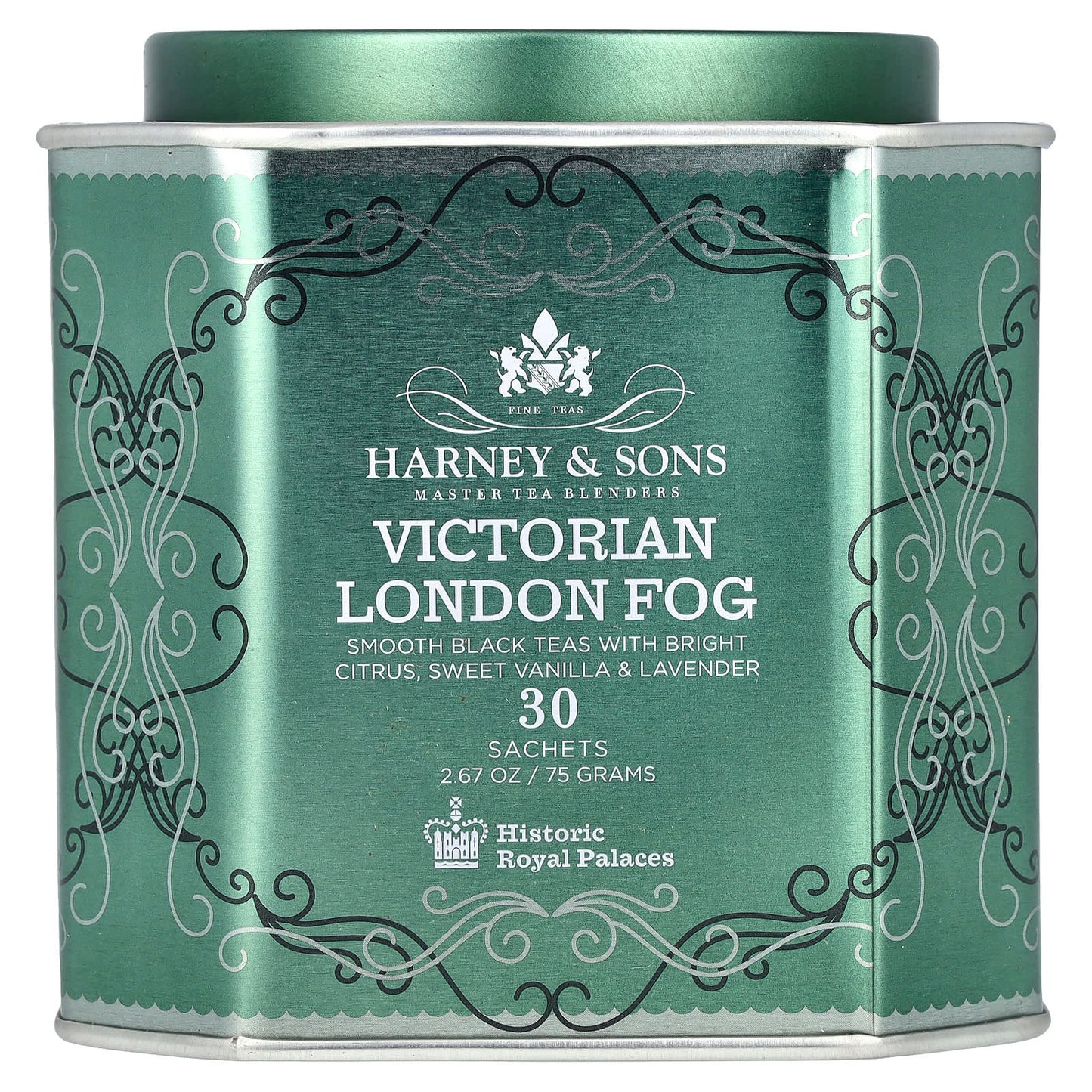 Harney & Sons Victorian London Fog Tea, Smooth Black with Citrus & Vanilla - Image 1