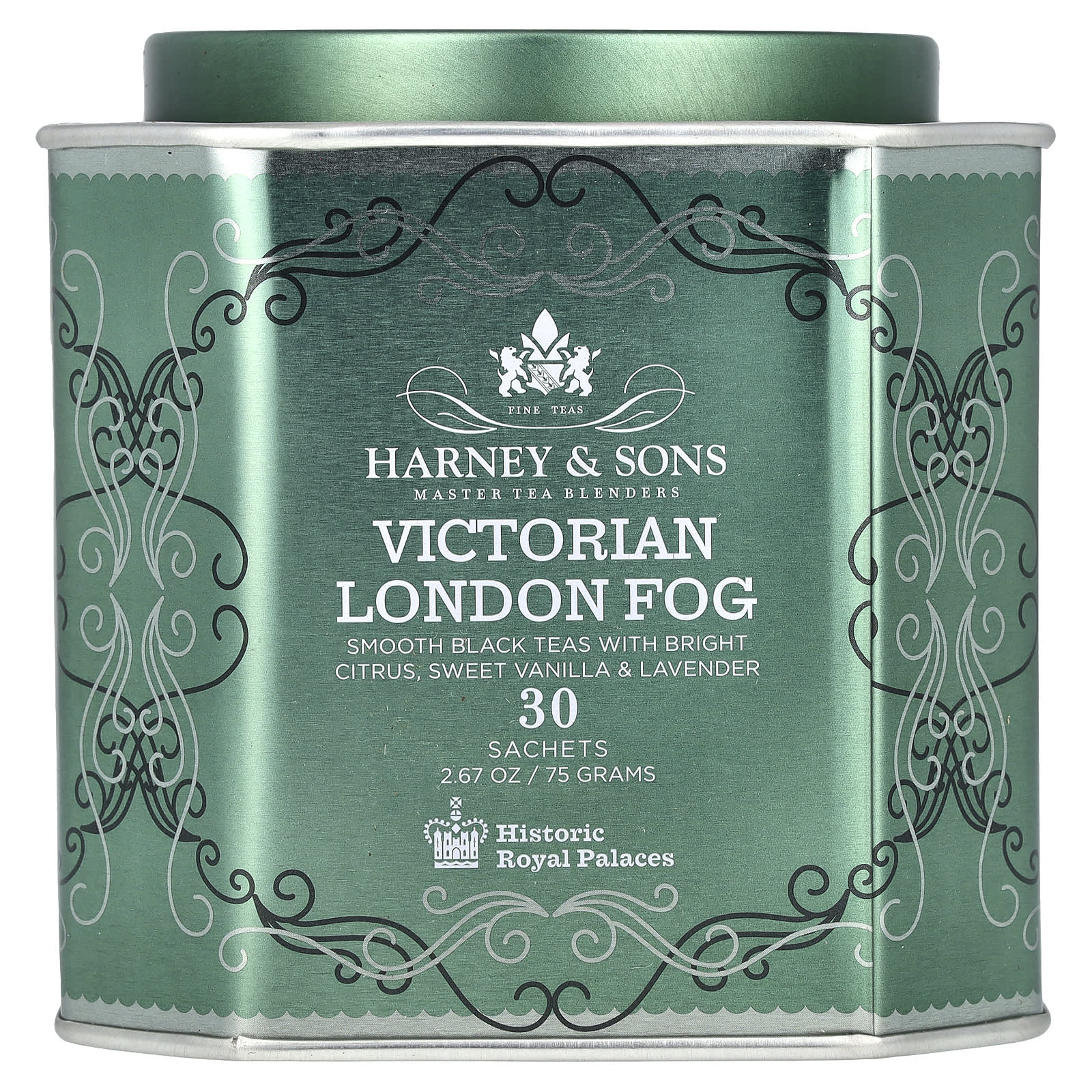 Harney & Sons Victorian London Fog Tea, Smooth Black with Citrus & Vanilla - Image 1
