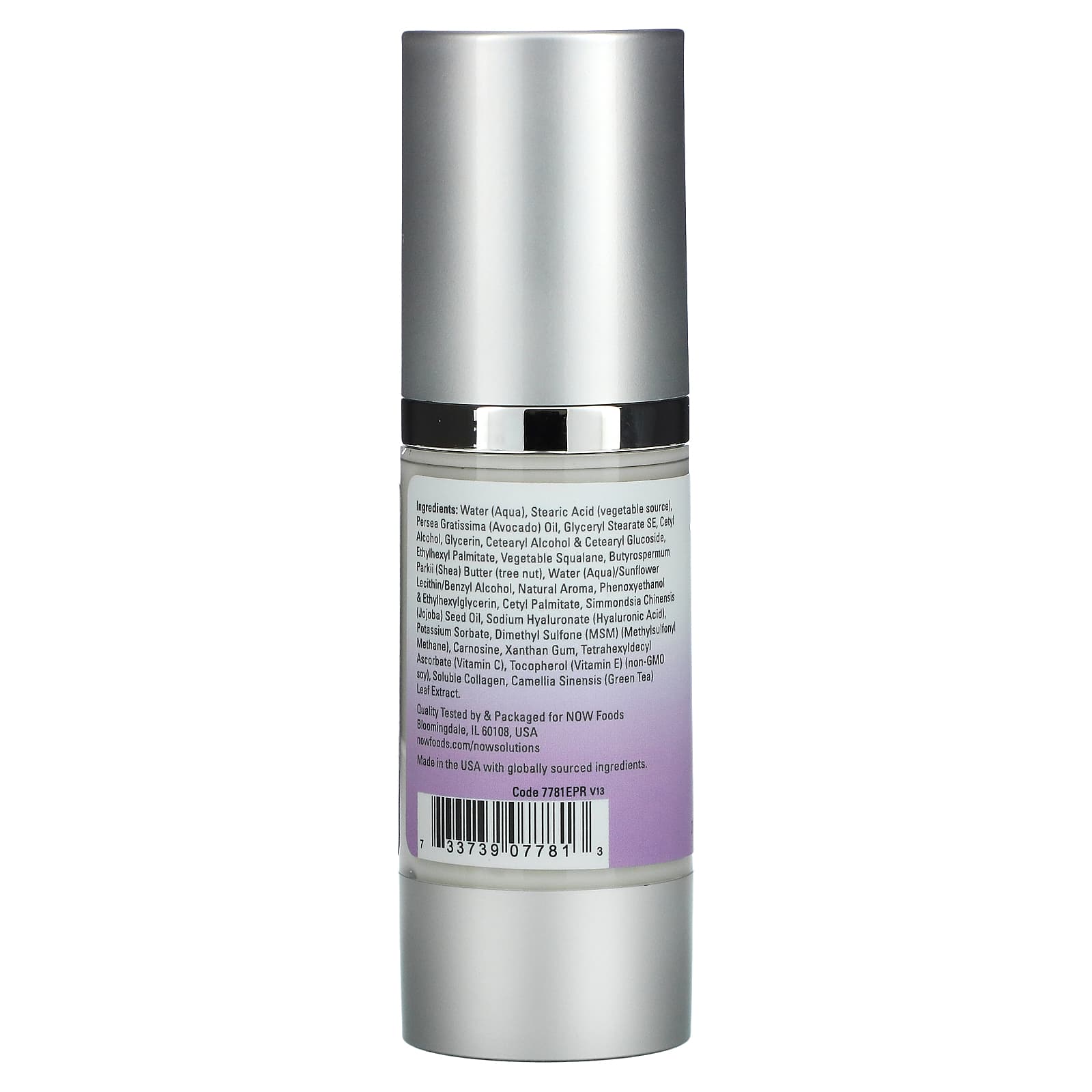 NOW Foods, Solutions, Hyaluronic Acid PM Creme, 2 fl oz (59 ml) - Image 2