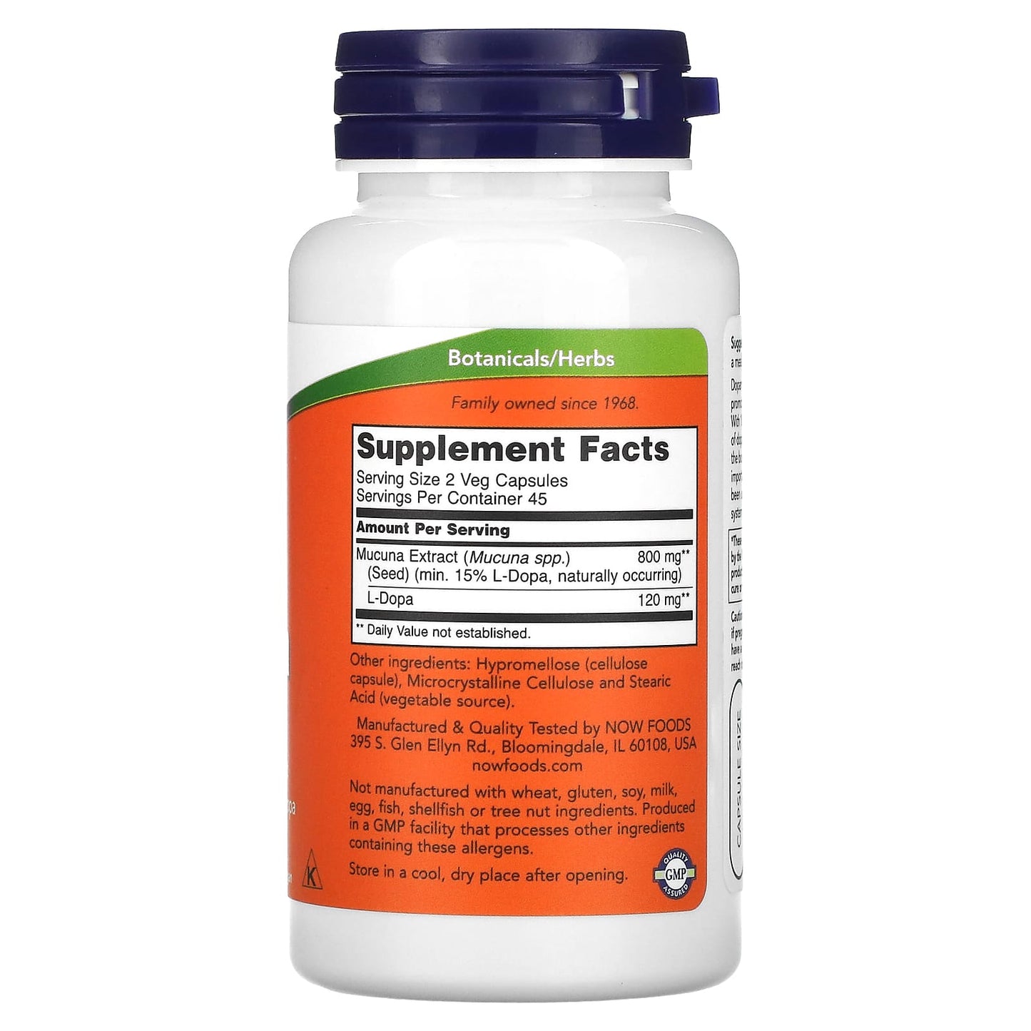 NOW Foods, Dopa Mucuna, 90 Veg Capsules - Image 2