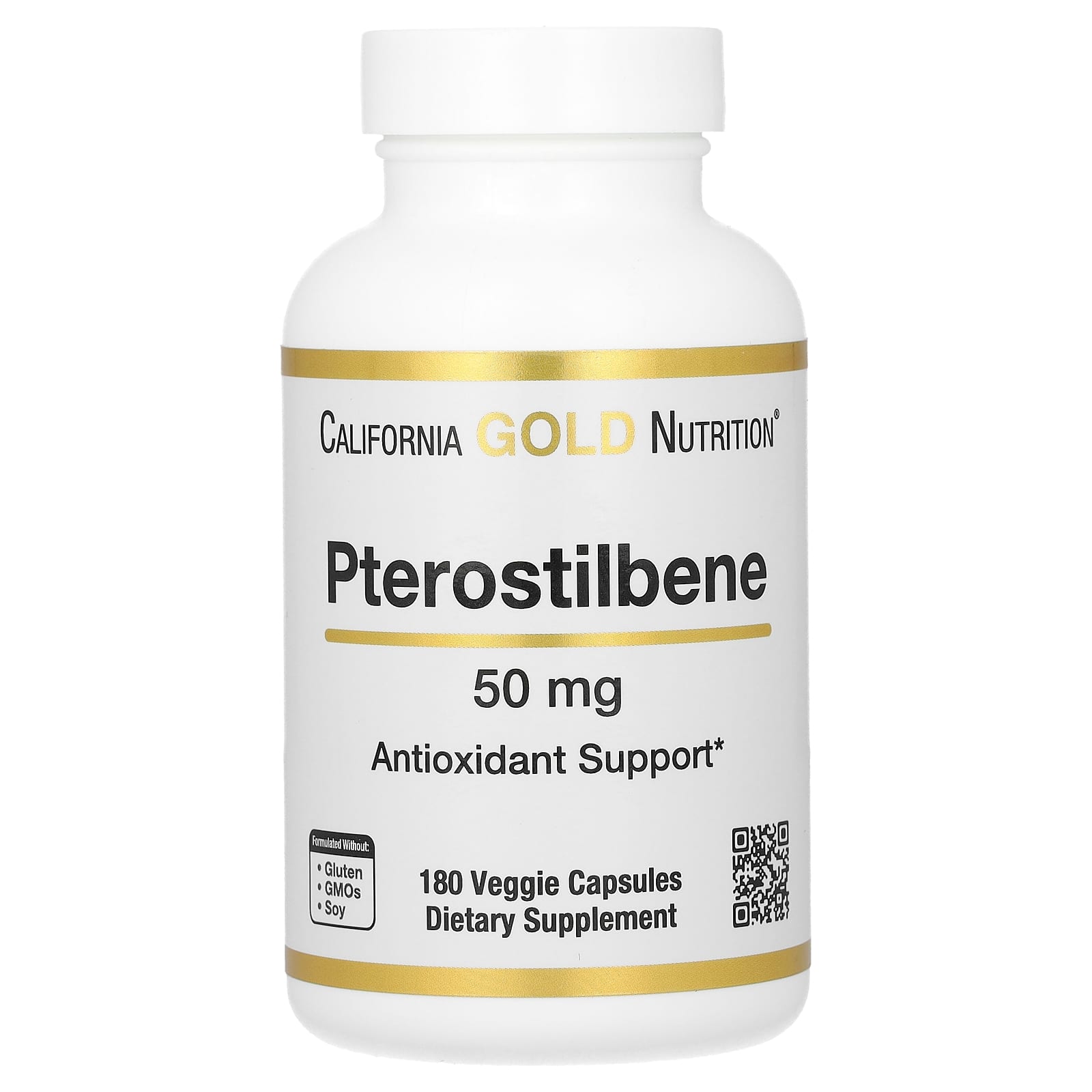 Blueberry-Powered Antioxidant Support with Pterostilbene by California Gold Nutrition - Image 1