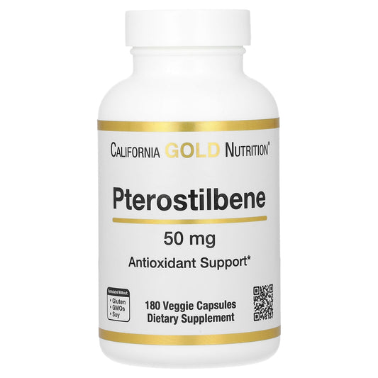 Blueberry-Powered Antioxidant Support with Pterostilbene by California Gold Nutrition - Image 1
