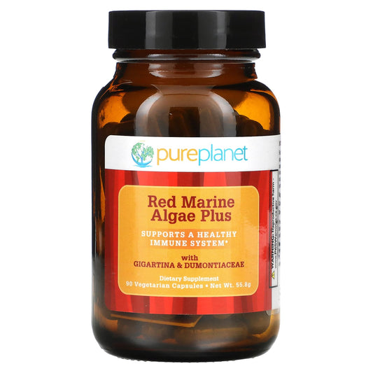 Pure Planet, Red Marine Algae Plus, 90 Vegetarian Capsules - Image 1