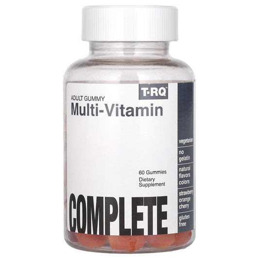 T-RQ, Adult Gummy, Multi-Vitamin Complete, Strawberry Orange Cherry, 60 Gummies - Image 1