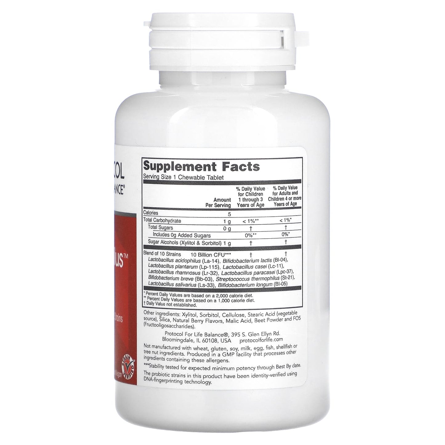 Protocol for Life Balance, Chewable ProtoDophilus, 10 Billion, 60 Chewables - Image 2