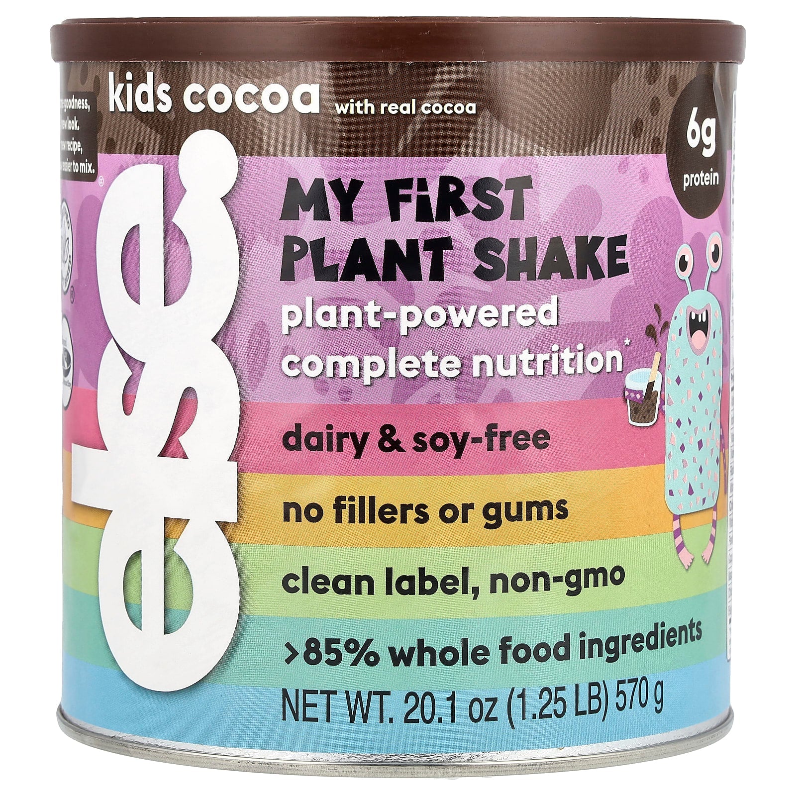 Else Kids Plant-Based Shake, Cocoa, 1.25 lb, Dairy-Free & Soy-Free - Image 1