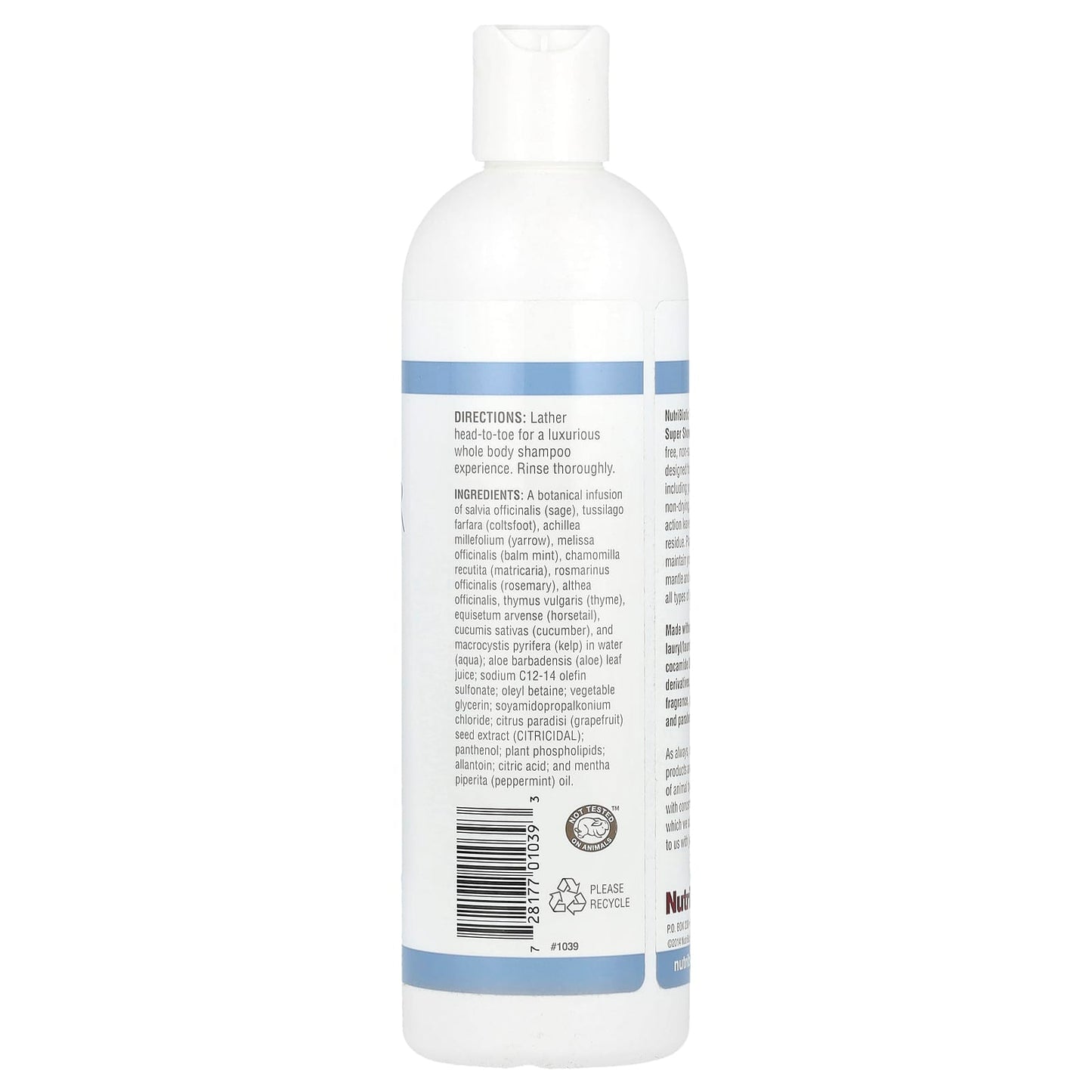 NutriBiotic, Super Shower Gel, Non-Soap, Fragrance Free, 12 fl oz (355 ml) - Image 2
