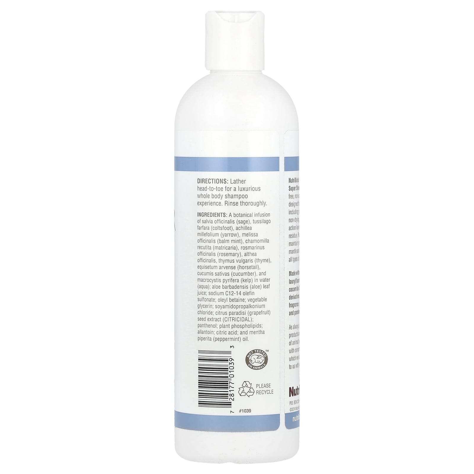 NutriBiotic, Super Shower Gel, Non-Soap, Fragrance Free, 12 fl oz (355 ml) - Image 2