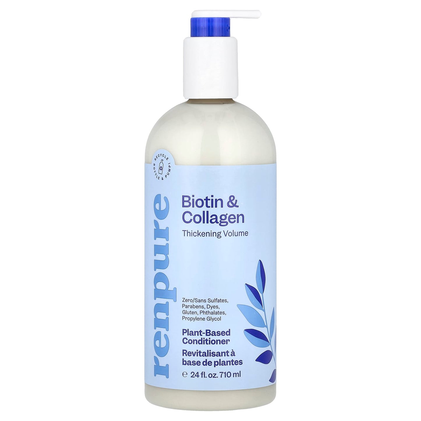 Renpure, Plant-Based Conditioner, Biotin & Collagen, 24 fl oz (710 ml) - Image 1