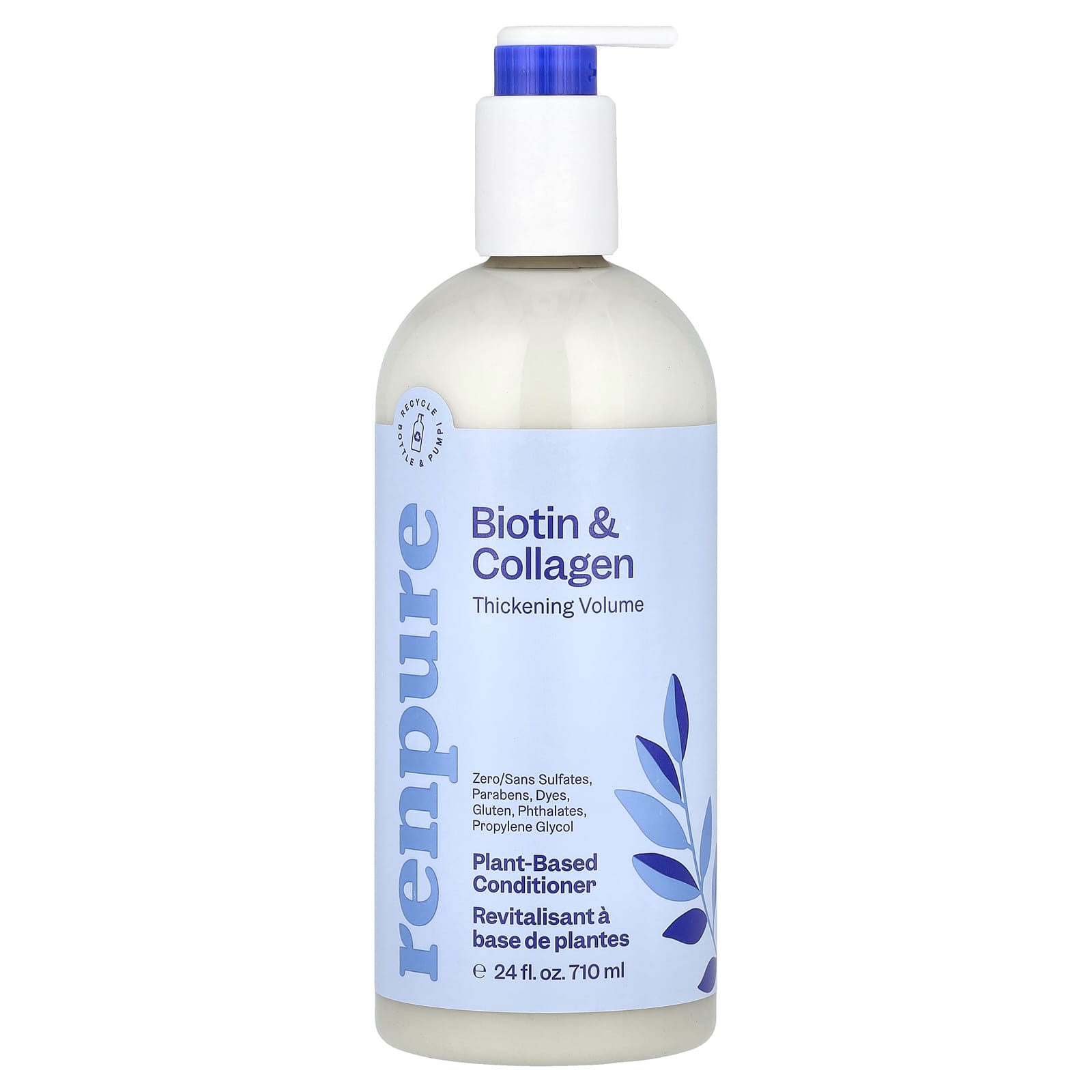 Renpure, Plant-Based Conditioner, Biotin & Collagen, 24 fl oz (710 ml) - Image 1