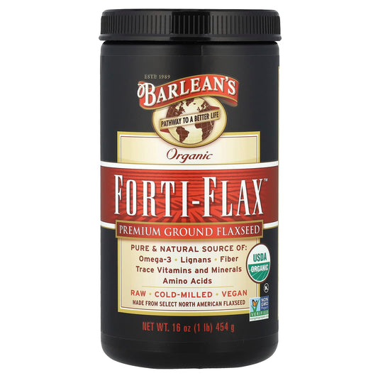 Barlean's Organic Forti-Flax Ground Flaxseed Supplement 16oz - Image 1