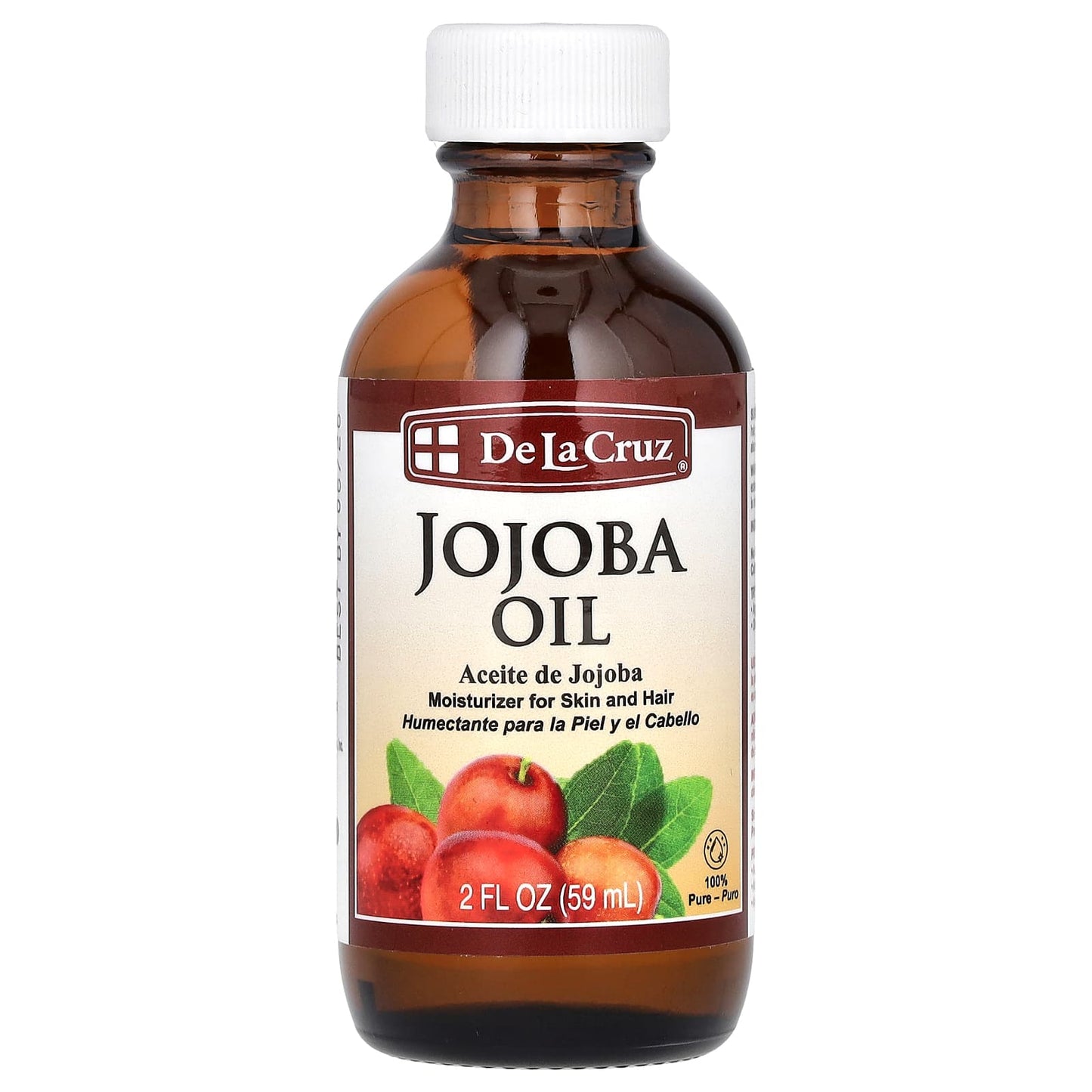 De La Cruz 100% Pure Jojoba Oil for Skin, Hair & Nails - Image 1