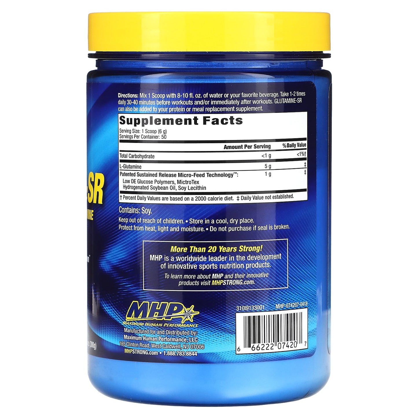 MHP, Glutamine-SR, 10.58 oz (300 g) - Image 2