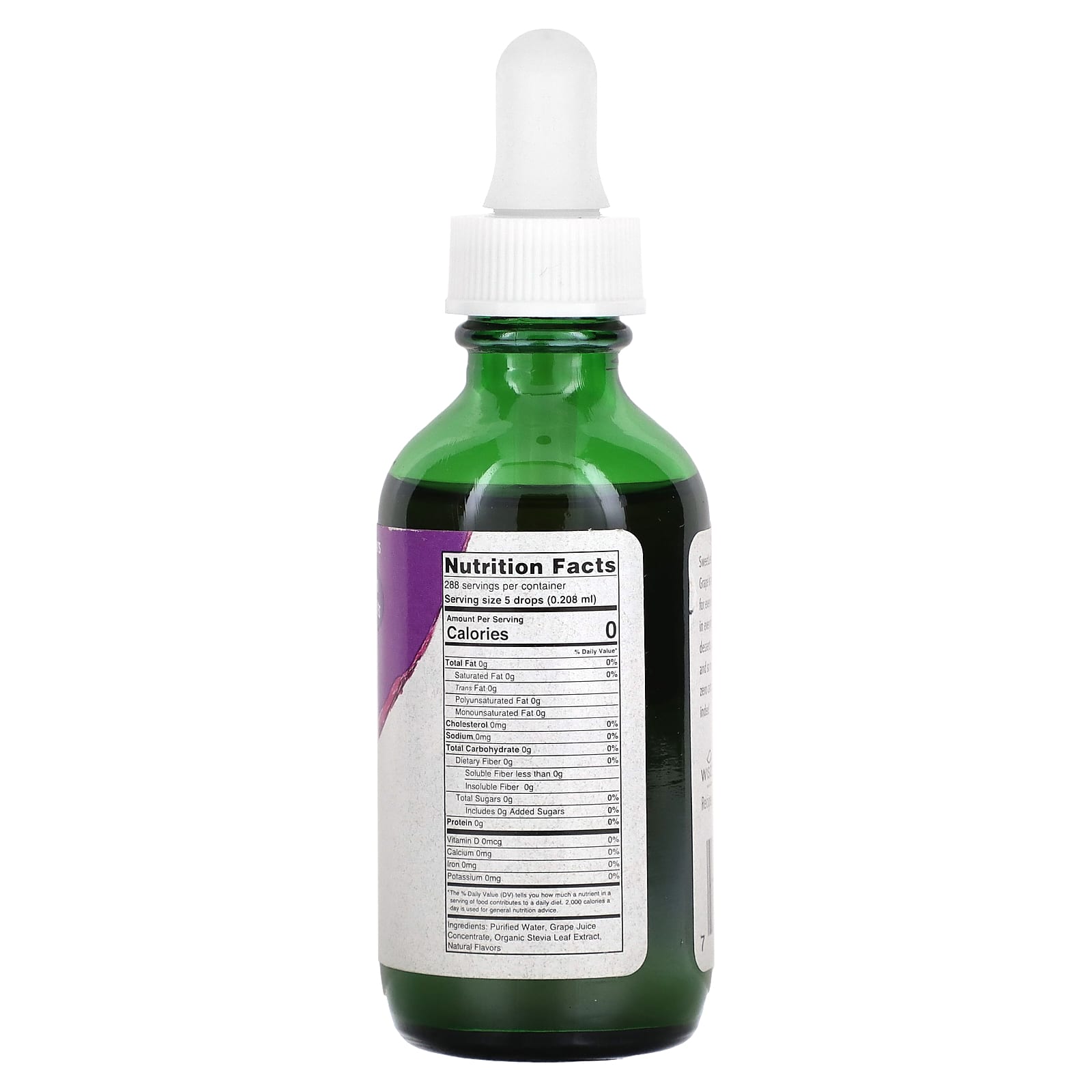 SweetLeaf Stevia, Sweet Drops, Grape, 2 fl oz (60 ml) - Image 2