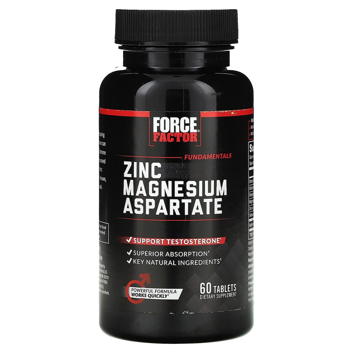 Boost Testosterone with Force Factor Zinc Magnesium Aspartate - Image 1