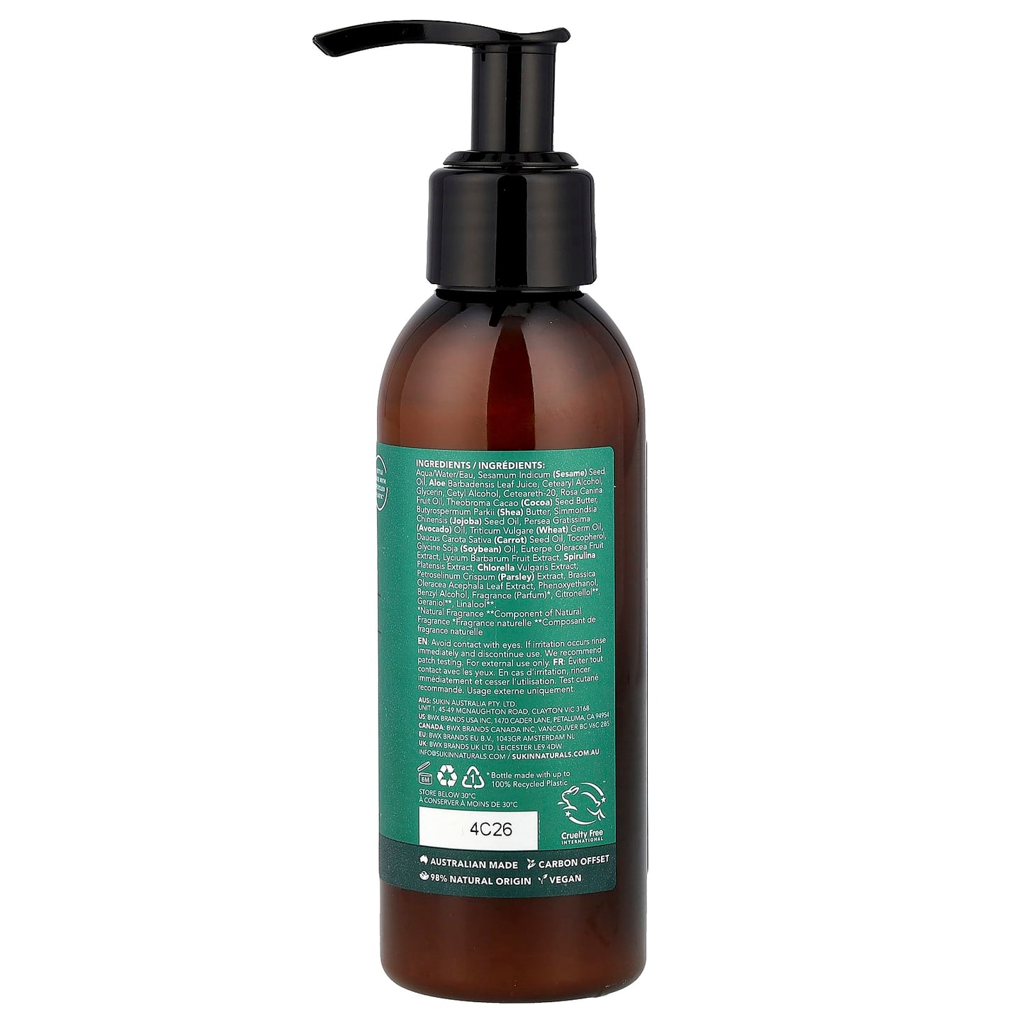 Sukin, Super Greens, Nutrient Rich Facial Moisturiser, Normal To Dry Skin Types , 4.23 fl oz (125 ml) - Image 2