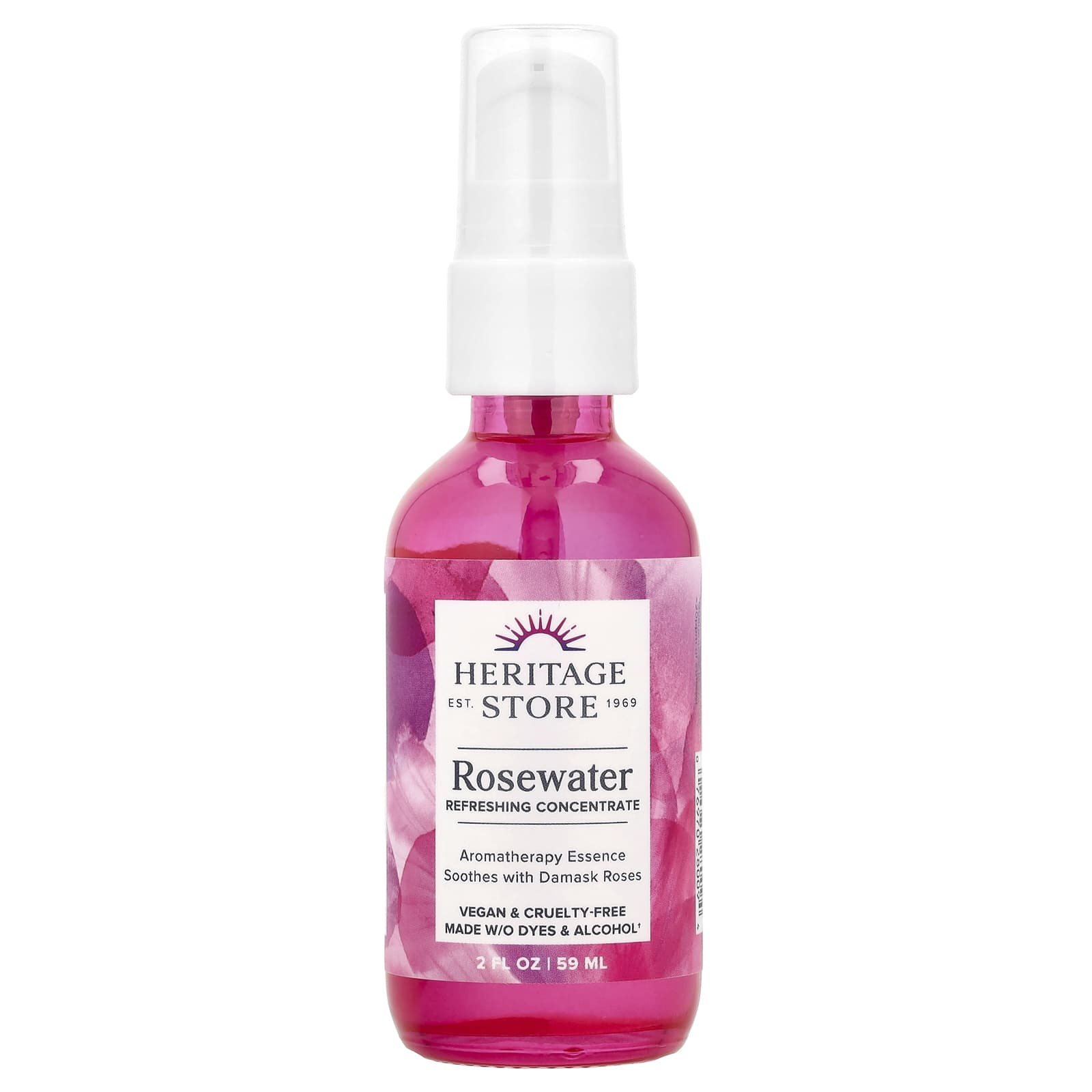 Heritage Store Rosewater Refreshing Concentrate, 2 fl oz (59 ml) - Image 1