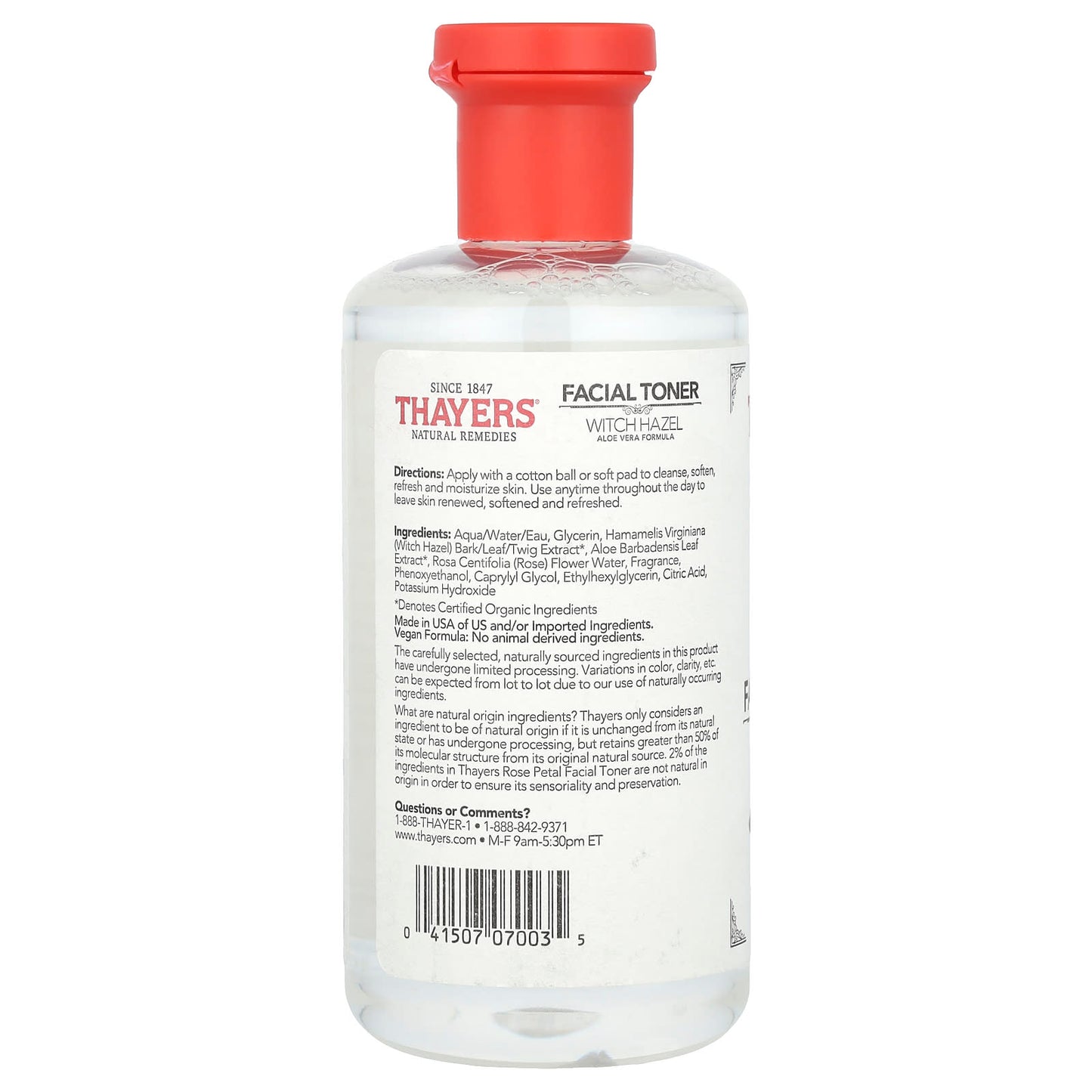 Thayers, Facial Toner, Witch Hazel, Alcohol-Free, Rose Petal, 12 fl oz (355 ml) - Image 2