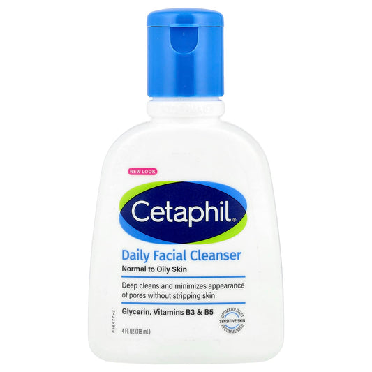 Cetaphil Gentle Facial Cleanser for Normal to Oily Skin, 4 fl oz - Image 1