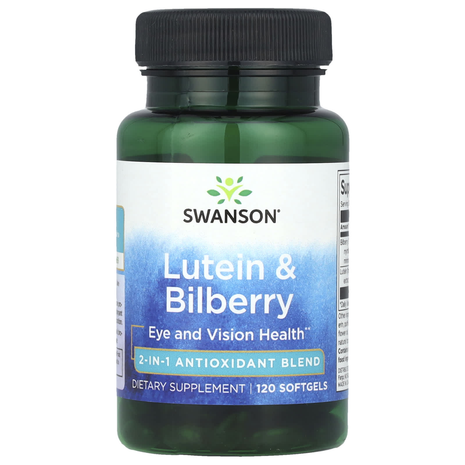 Swanson, Lutein & Bilberry, 120 Softgels - Image 1