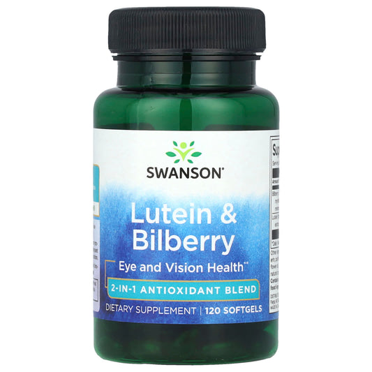 Swanson, Lutein & Bilberry, 120 Softgels - Image 1