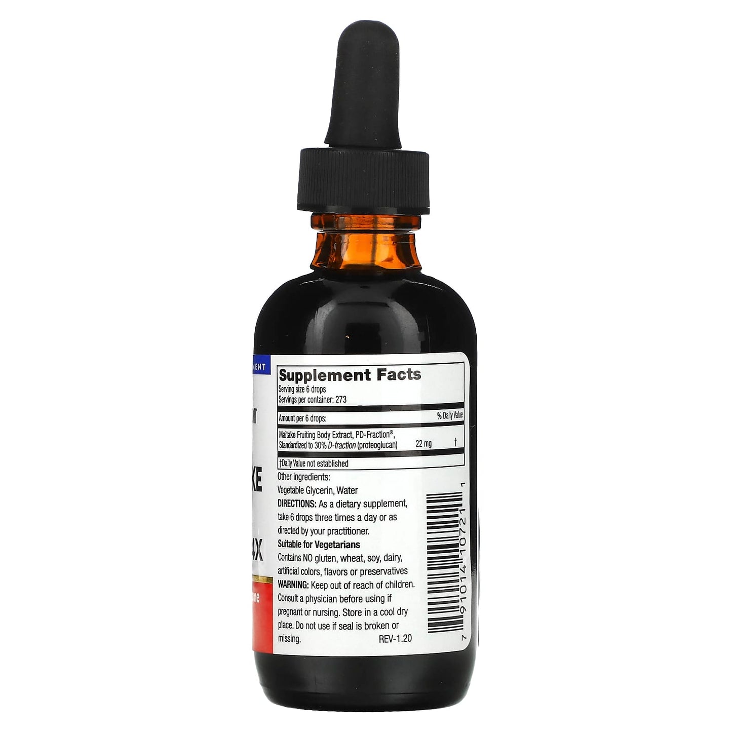 Mushroom Wisdom, Maitake D Fraction®, Pro 4X, 60 ml - Image 2