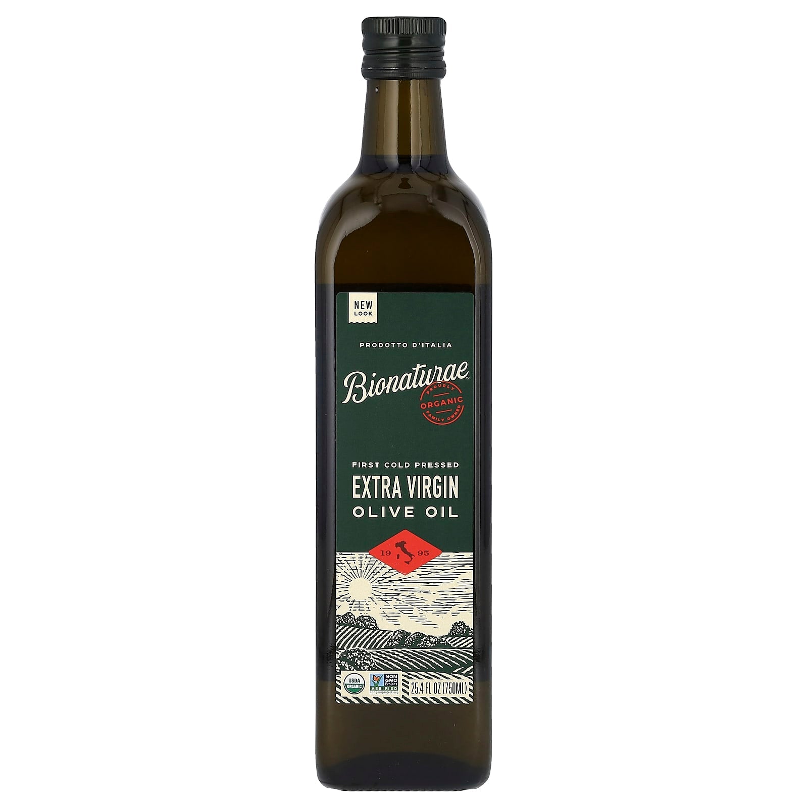 Bionaturae Organic Extra Virgin Olive Oil, 25.4 fl oz (750 ml) - Image 1