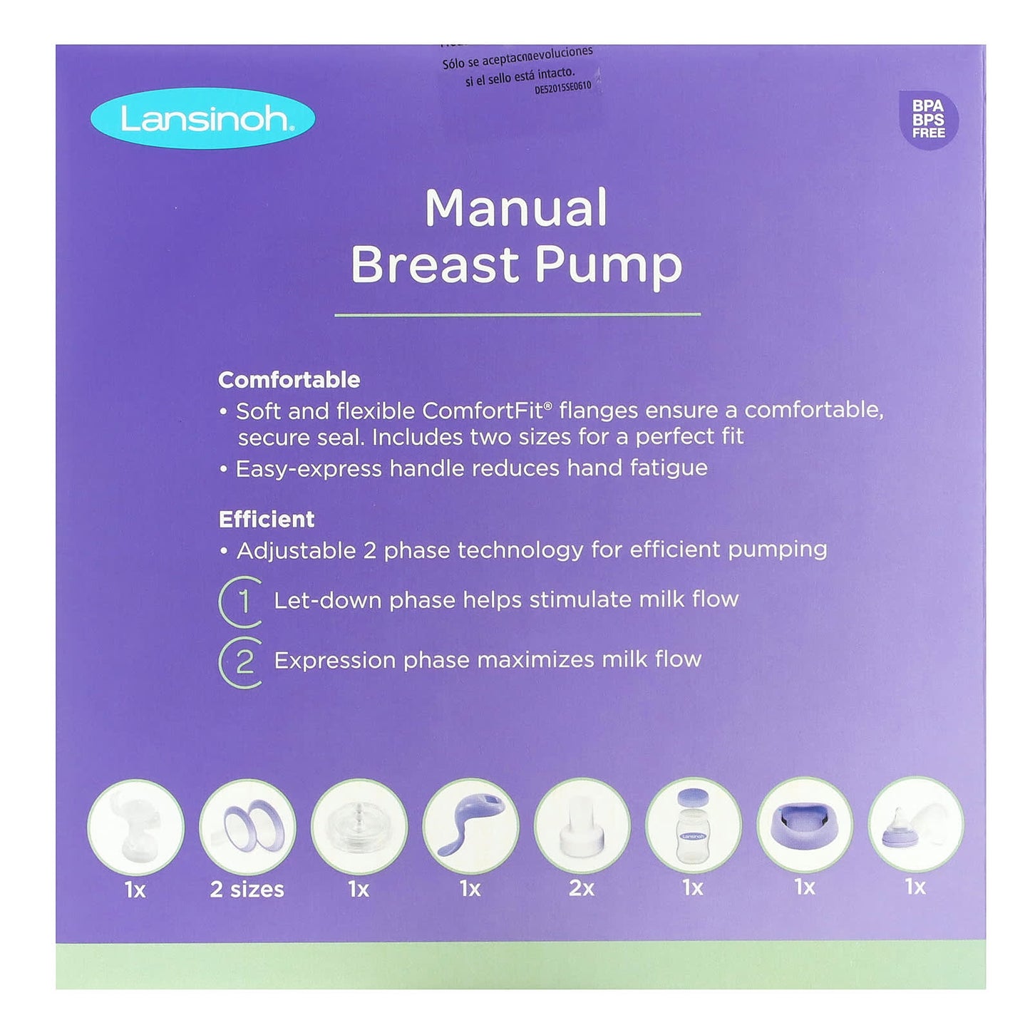 Lansinoh, Manual Breast Pump, 1 Manual Breast Pump and Accessories - Image 2
