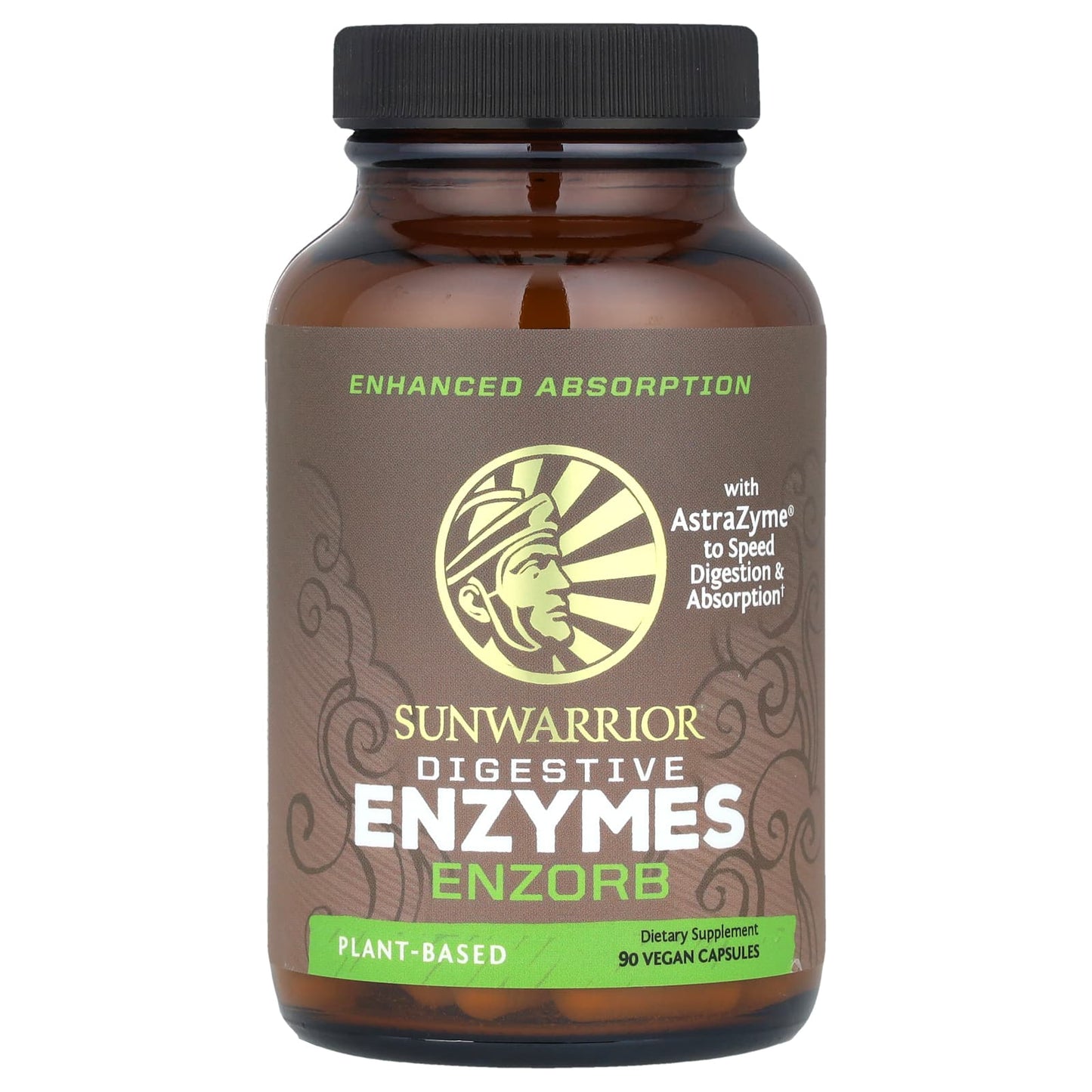 Sunwarrior, Digestive Enzymes, Enzorb , 90 Vegan Capsules - Image 1